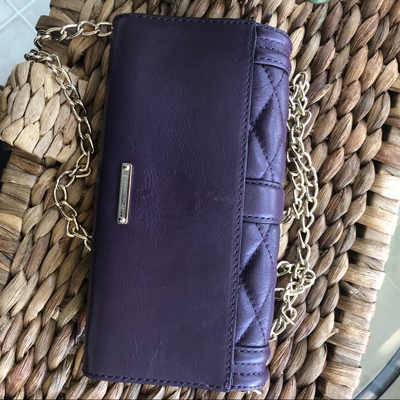 REBECCA MINKOFF LOVE CLUTCH/GOLD CHAIN SH. BAG - Picture 3 of 7